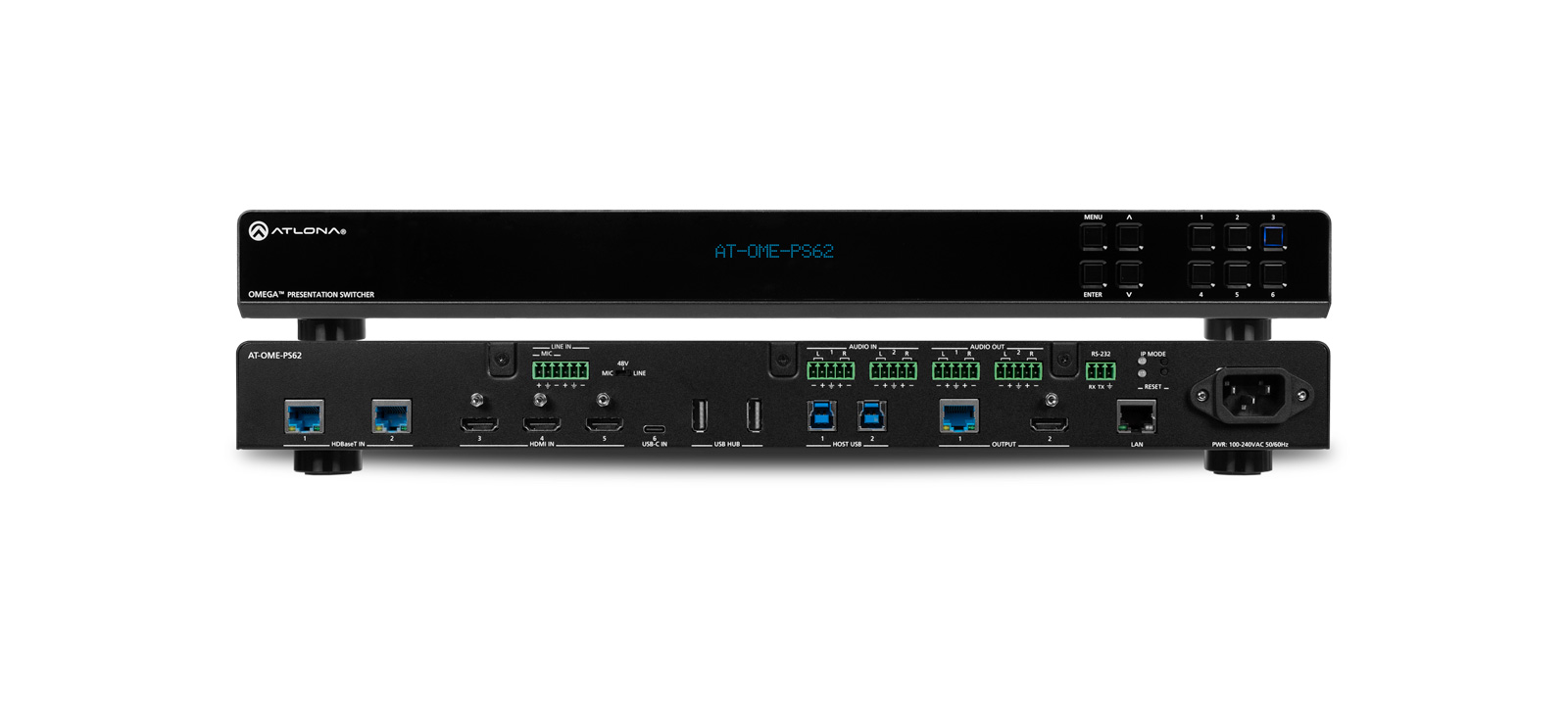 Atlona AT-OME-PS62 - Multiformat Switcher / Scaler