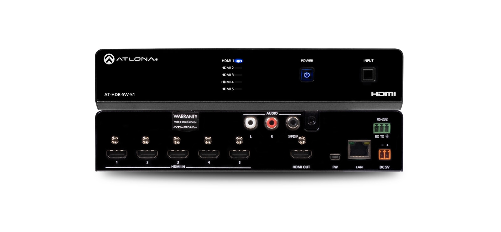 Atlona AT-HDR-SW-51 - HDMI Switcher 5 X 1