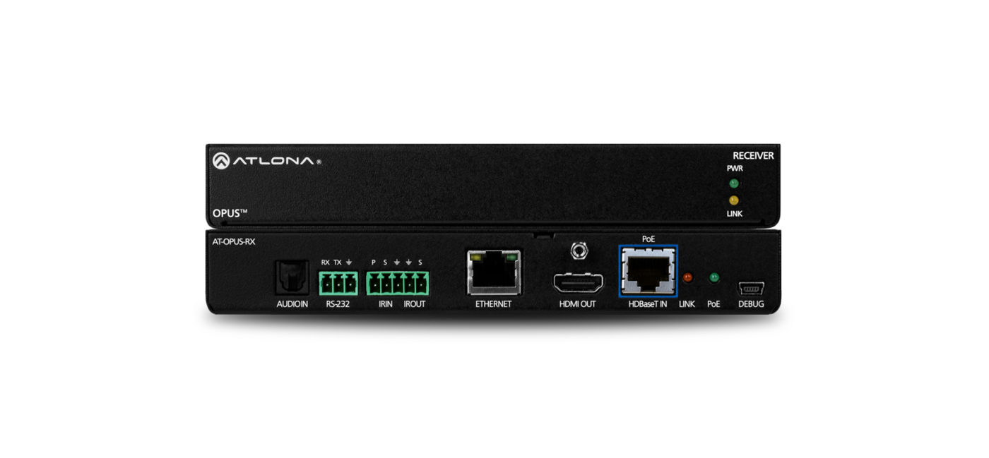 Atlona AT-OPUS-RX - HDBaseT Receiver, HDMI 2.0
