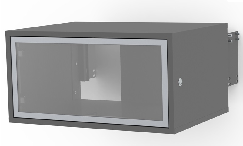 SMS Presence Media Box Glass - PR400001, Frontseitige Aufbewahrungbox mit Glastür