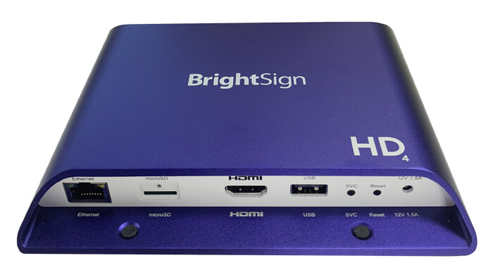 BrightSign HD1024 (1xVideo) - 4K Player, interaktiv