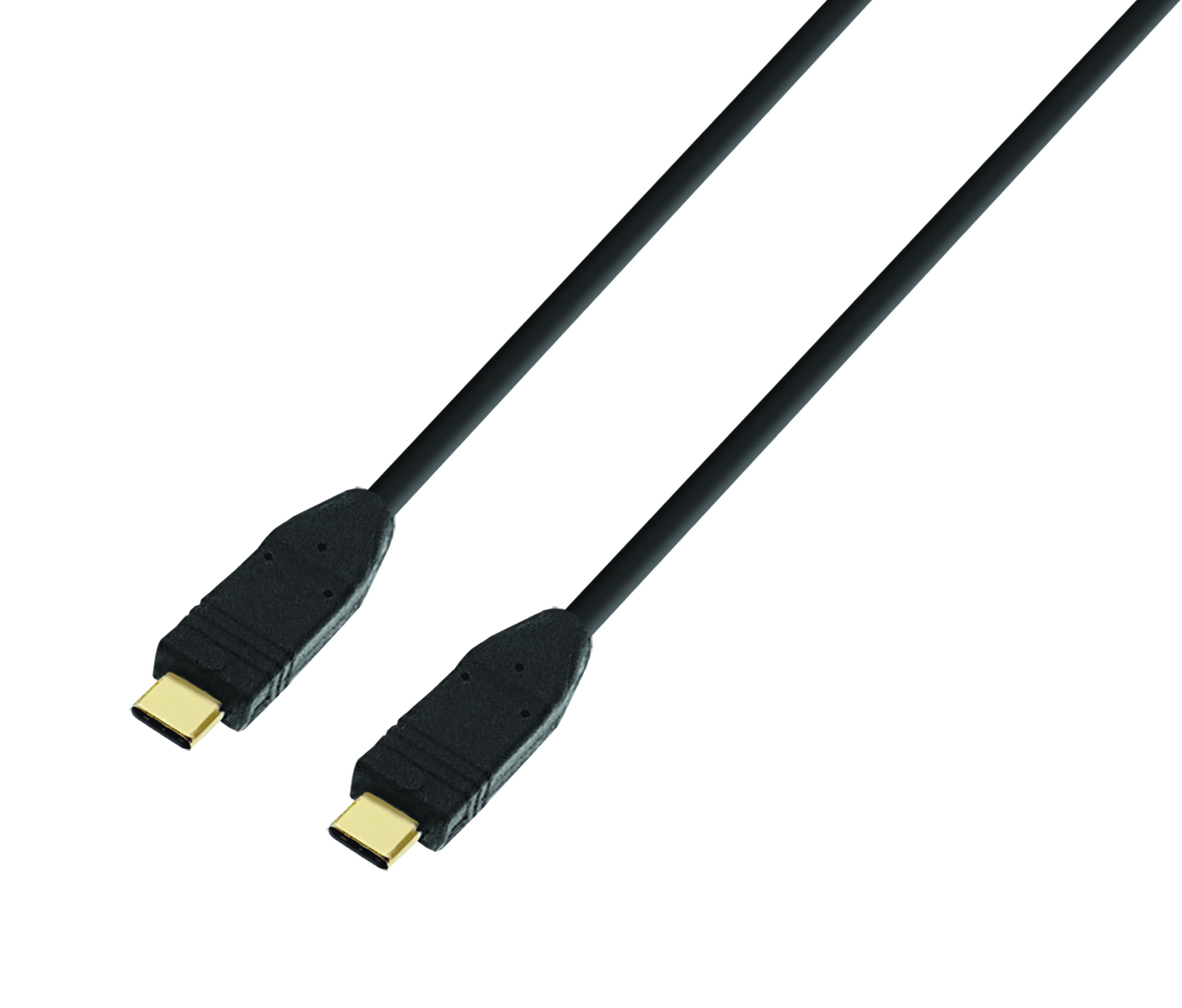 TTL USB-C Kabel 1m - Koax, St./St. schwarz