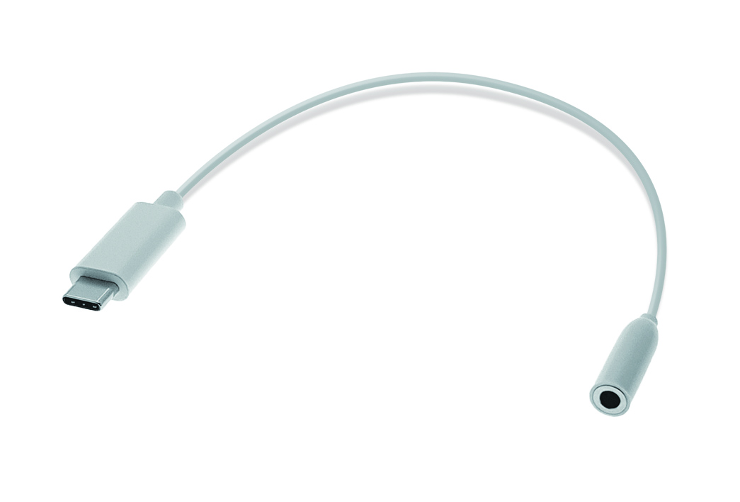 TTL USB-C auf 3,5mm Audio - Adapter, St./Bu., weiß
